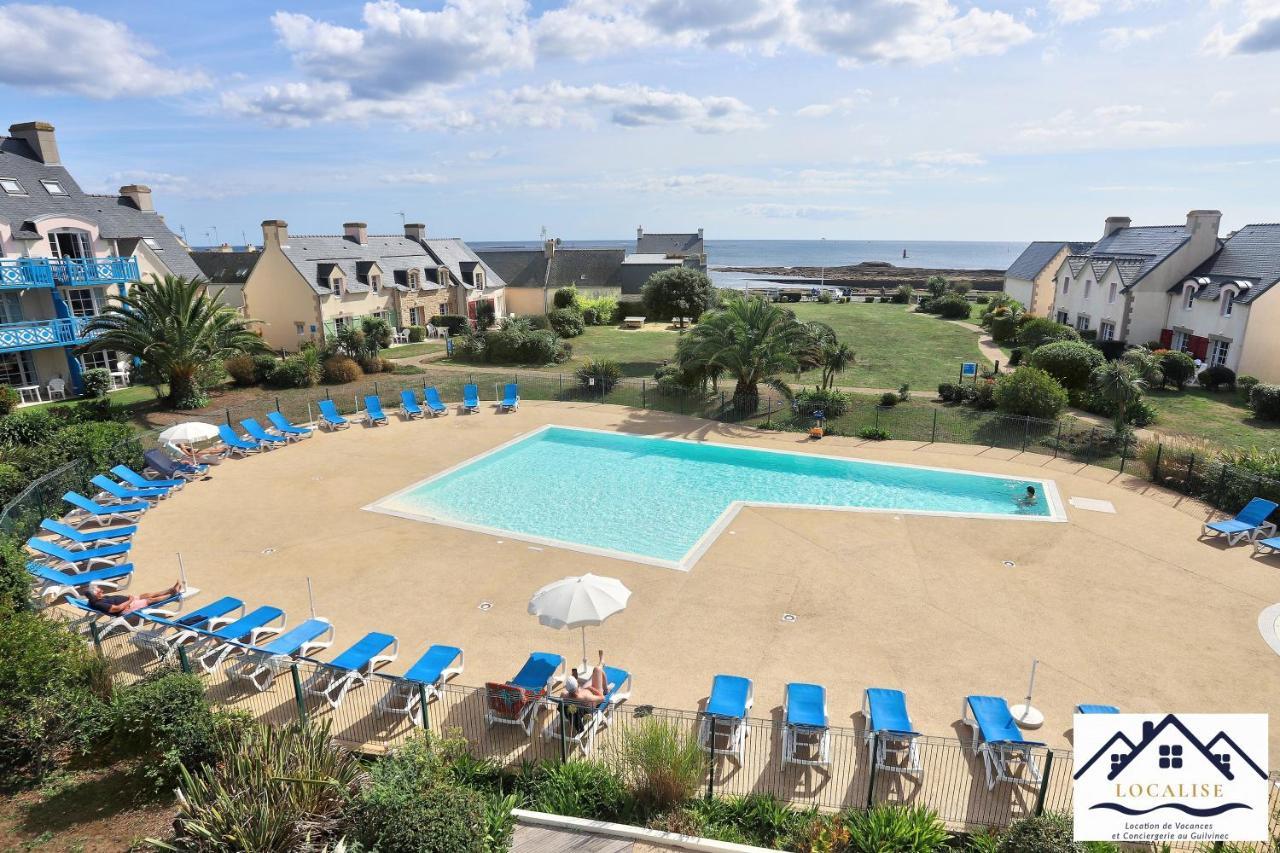 Au Guilvinec Seaside Retreat: Ocean Views, Pool & Garden Oasis Apartment Exterior photo